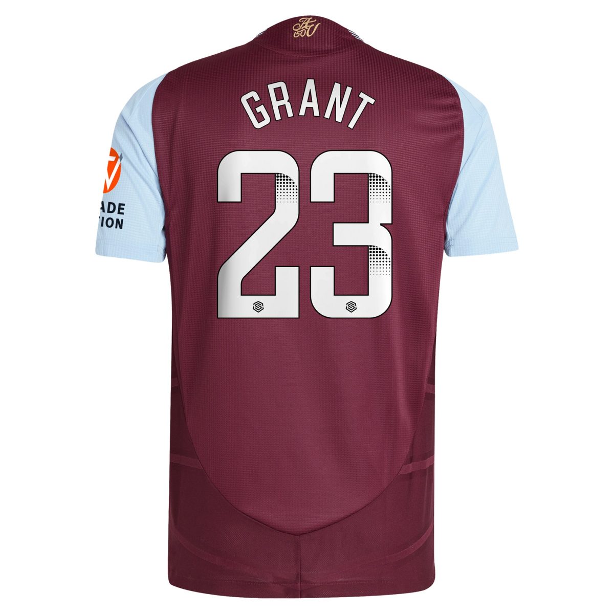 aston villa wsl adidas home authentic shirt 2024-25 with grant 23 printing Collection | Official Aston Villa FC Gear Online