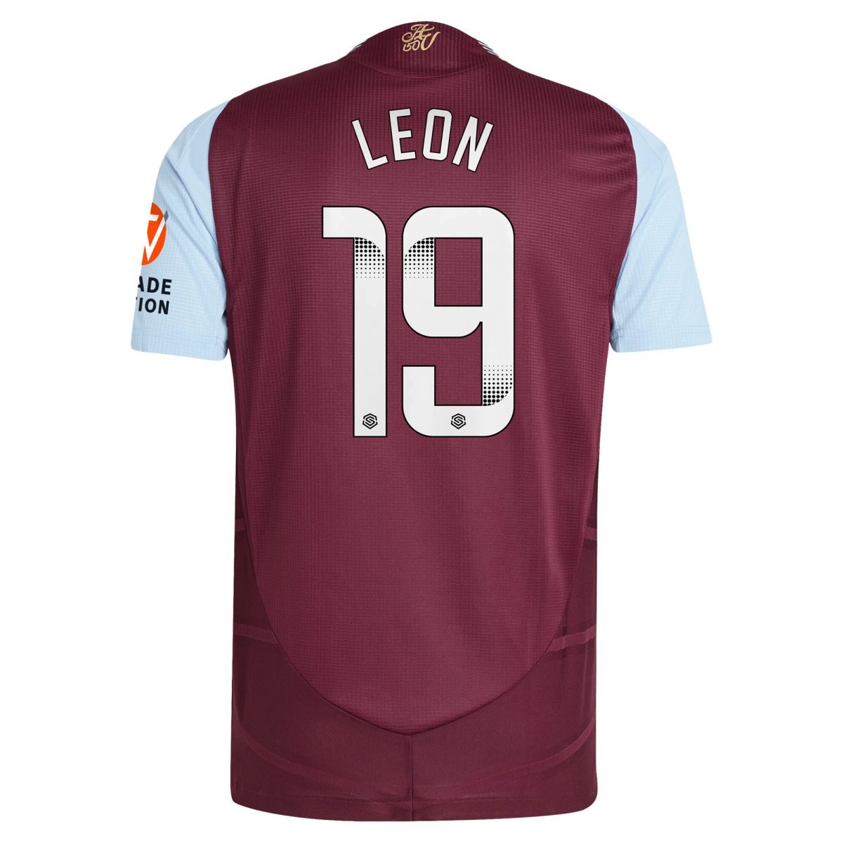 aston villa wsl adidas home authentic shirt 2024-25 with leon 19 printing Collection | Official Aston Villa FC Gear Online