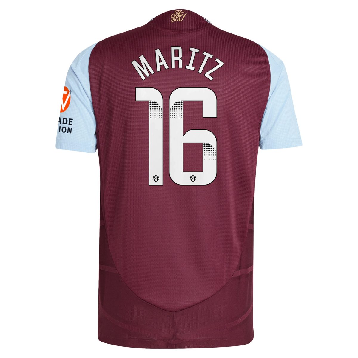 aston villa wsl adidas home authentic shirt 2024-25 with maritz 26 printing Collection | Official Aston Villa FC Gear Online