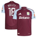 aston villa wsl adidas home authentic shirt 2024-25 with mullett 18 printing Collection | Official Aston Villa FC Gear Online
