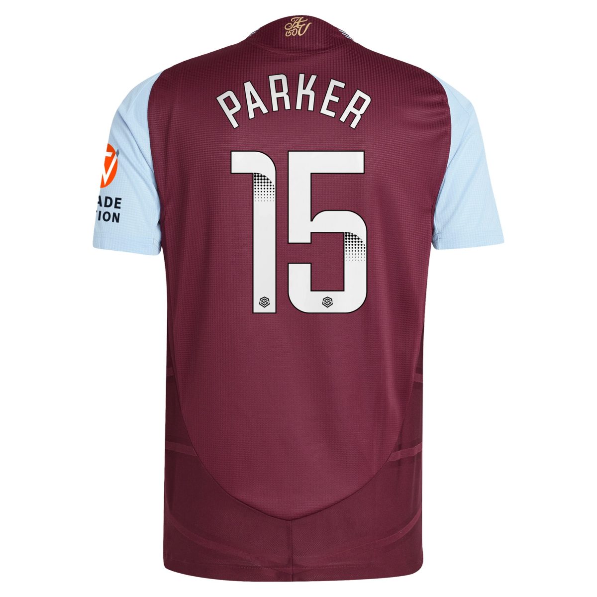 aston villa wsl adidas home authentic shirt 2024-25 with parker 15 printing Collection | Official Aston Villa FC Gear Online