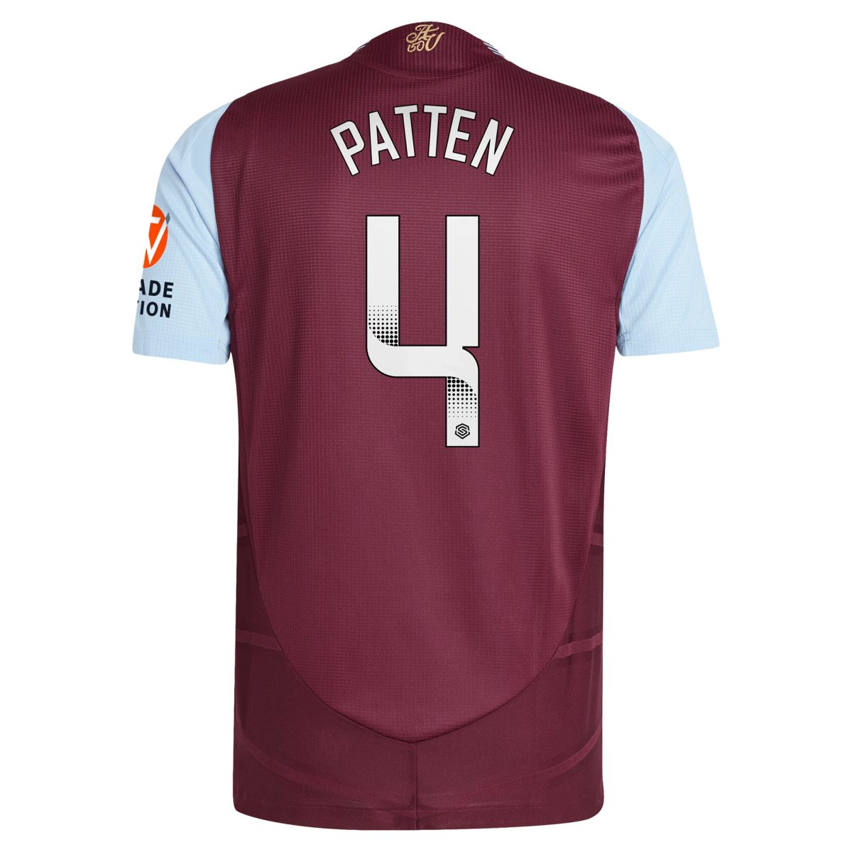 aston villa wsl adidas home authentic shirt 2024-25 with patten 4 printing Collection | Official Aston Villa FC Gear Online