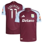 aston villa wsl adidas home authentic shirt 2024-25 with robinson 11 printing Collection | Official Aston Villa FC Gear Online