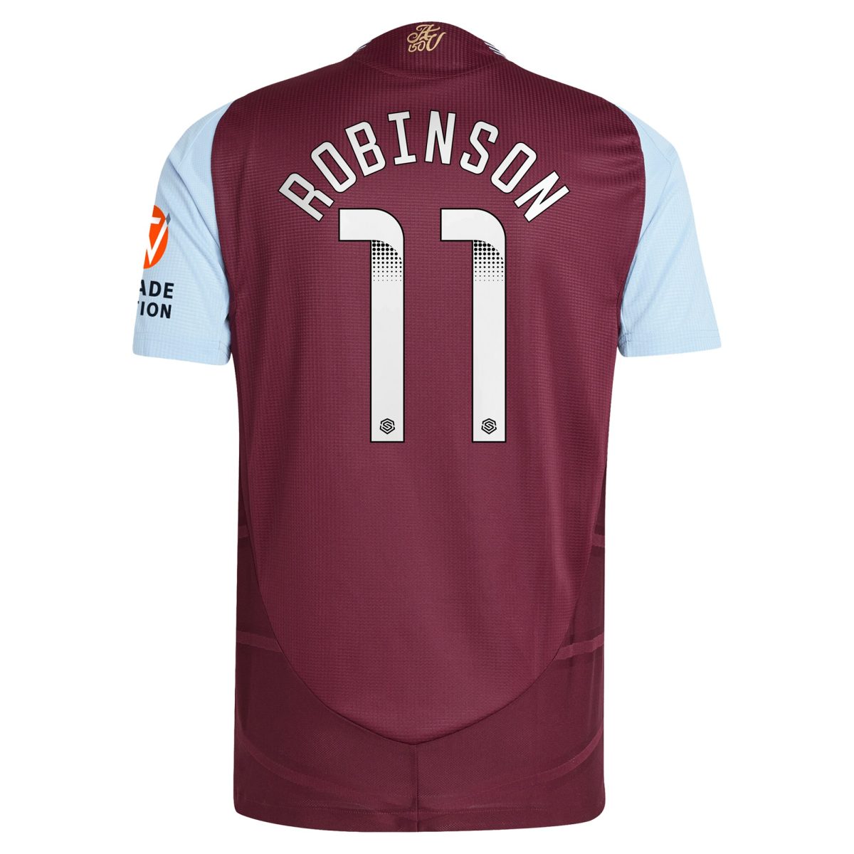 aston villa wsl adidas home authentic shirt 2024-25 with robinson 11 printing Collection | Official Aston Villa FC Gear Online