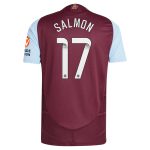 aston villa wsl adidas home authentic shirt 2024-25 with salmon 17 printing Collection | Official Aston Villa FC Gear Online