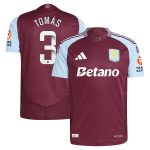 aston villa wsl adidas home authentic shirt 2024-25 with tomás 3 printing Collection | Official Aston Villa FC Gear Online