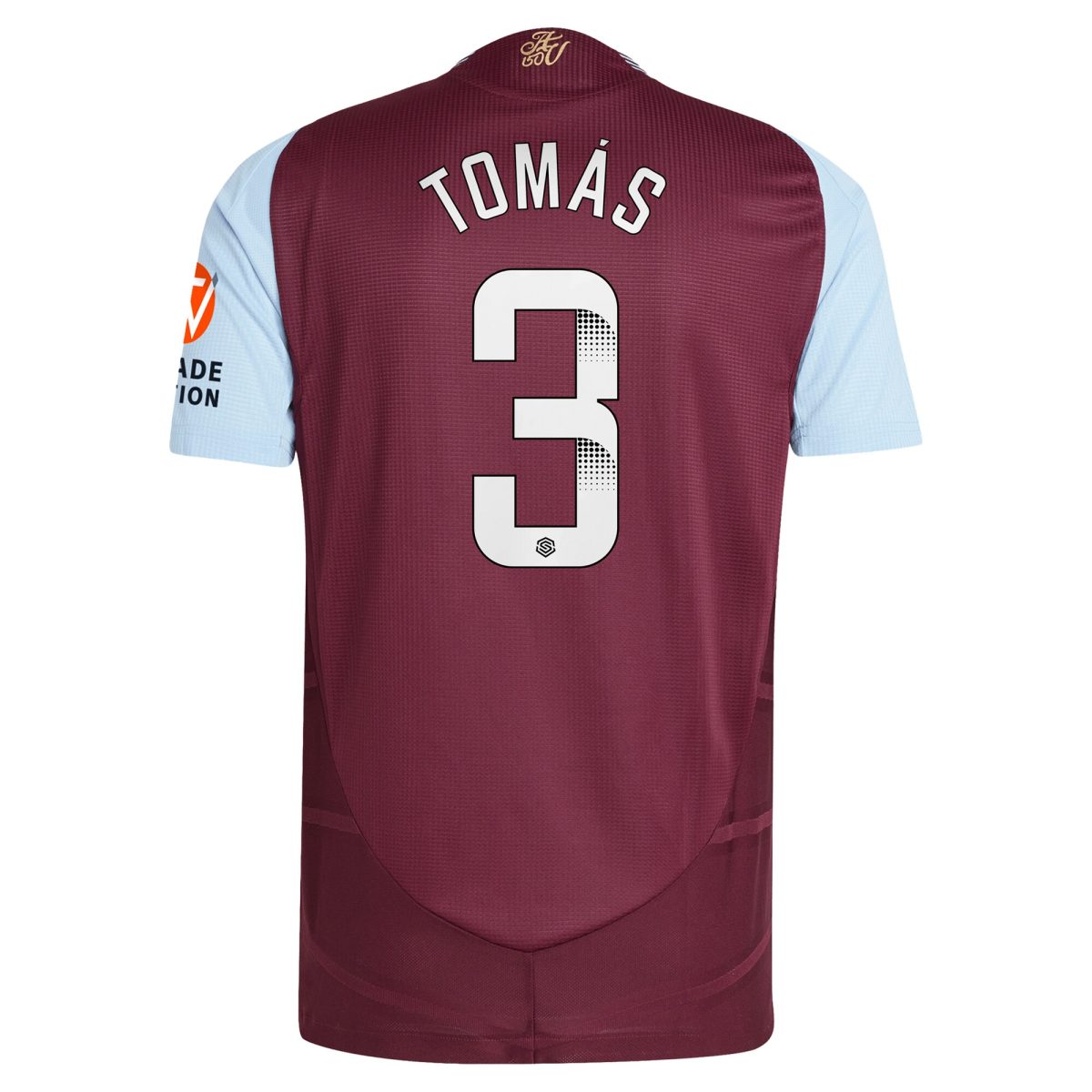aston villa wsl adidas home authentic shirt 2024-25 with tomás 3 printing Collection | Official Aston Villa FC Gear Online