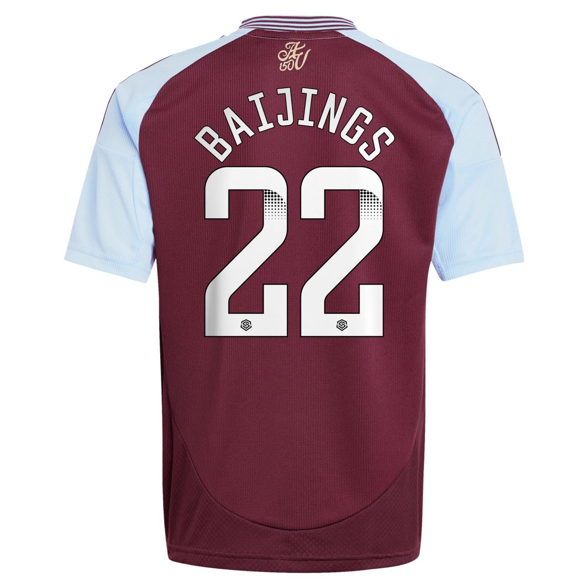 aston villa wsl adidas home shirt 2024-25 – kids with baijings 22 printing Collection | Official Aston Villa FC Gear Online