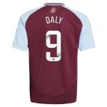 aston villa wsl adidas home shirt 2024-25 – kids with daly 9 printing Collection | Official Aston Villa FC Gear Online