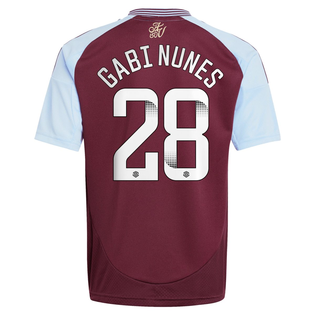 aston villa wsl adidas home shirt 2024-25 – kids with gabi nunes 28 printing Collection | Official Aston Villa FC Gear Online