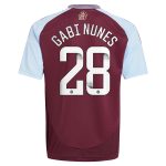 aston villa wsl adidas home shirt 2024-25 – kids with gabi nunes 28 printing Collection | Official Aston Villa FC Gear Online