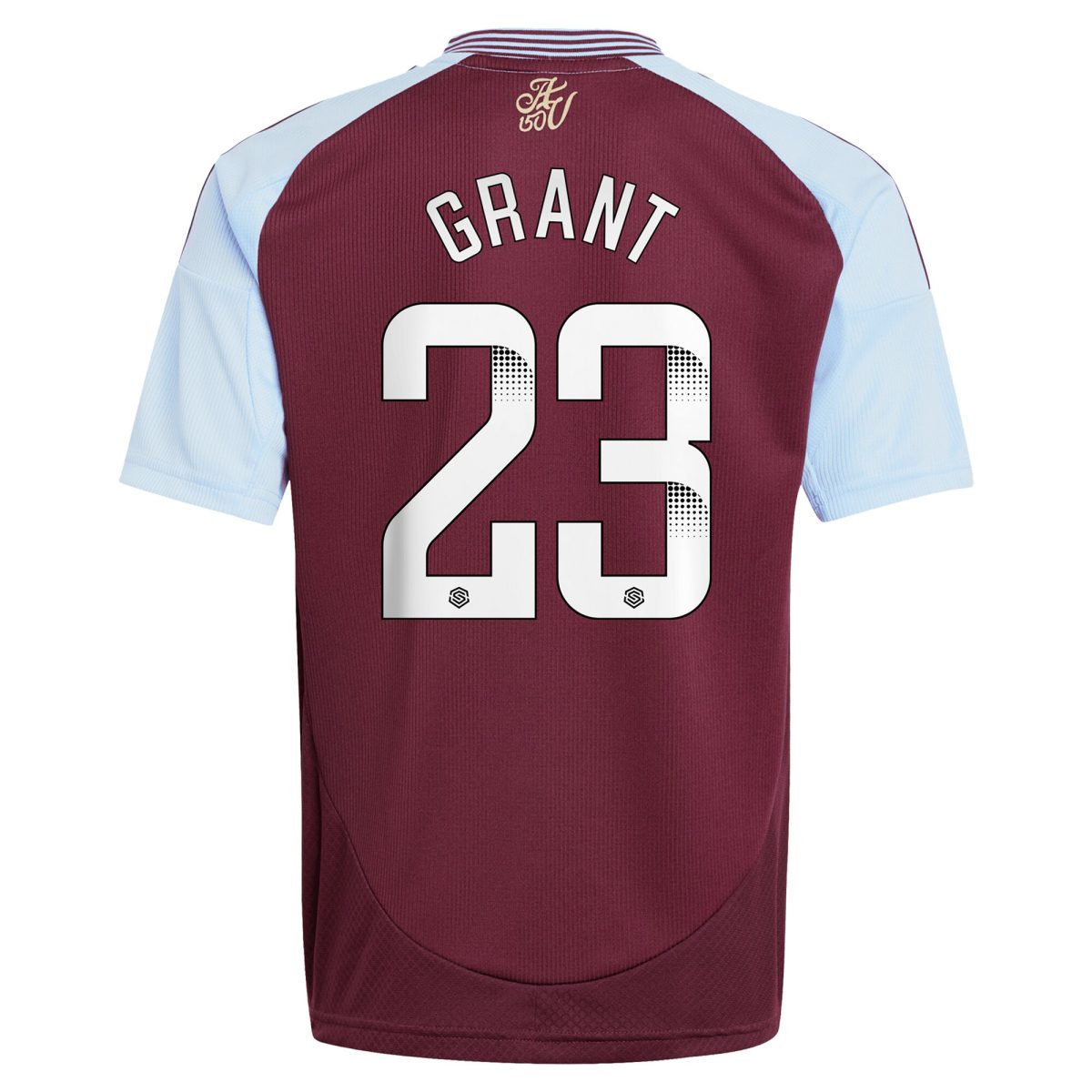 aston villa wsl adidas home shirt 2024-25 – kids with grant 23 printing Collection | Official Aston Villa FC Gear Online