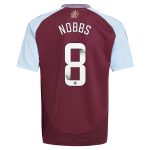 aston villa wsl adidas home shirt 2024-25 – kids with nobbs 8 printing Collection | Official Aston Villa FC Gear Online