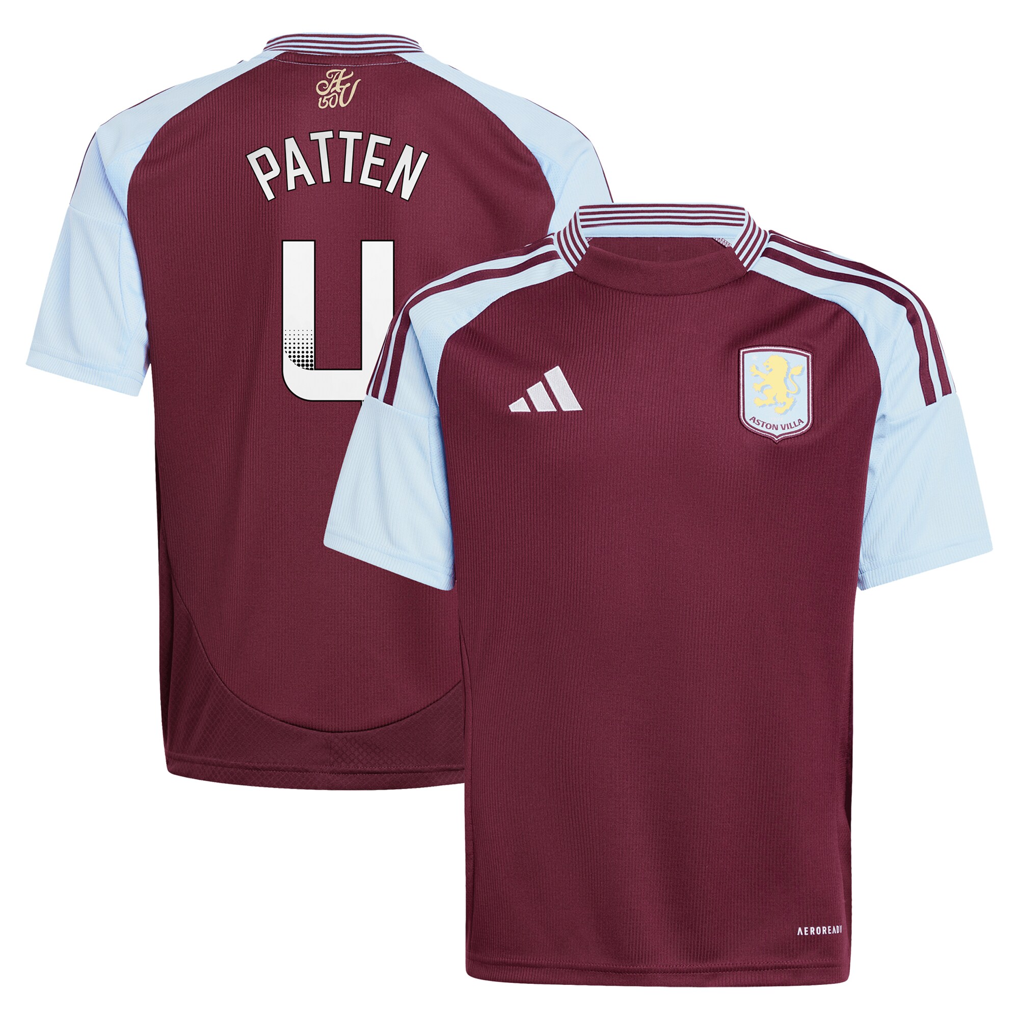 aston villa wsl adidas home shirt 2024-25 – kids with patten 4 printing Collection | Official Aston Villa FC Gear Online