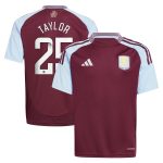 aston villa wsl adidas home shirt 2024-25 – kids with taylor 25 printing Collection | Official Aston Villa FC Gear Online