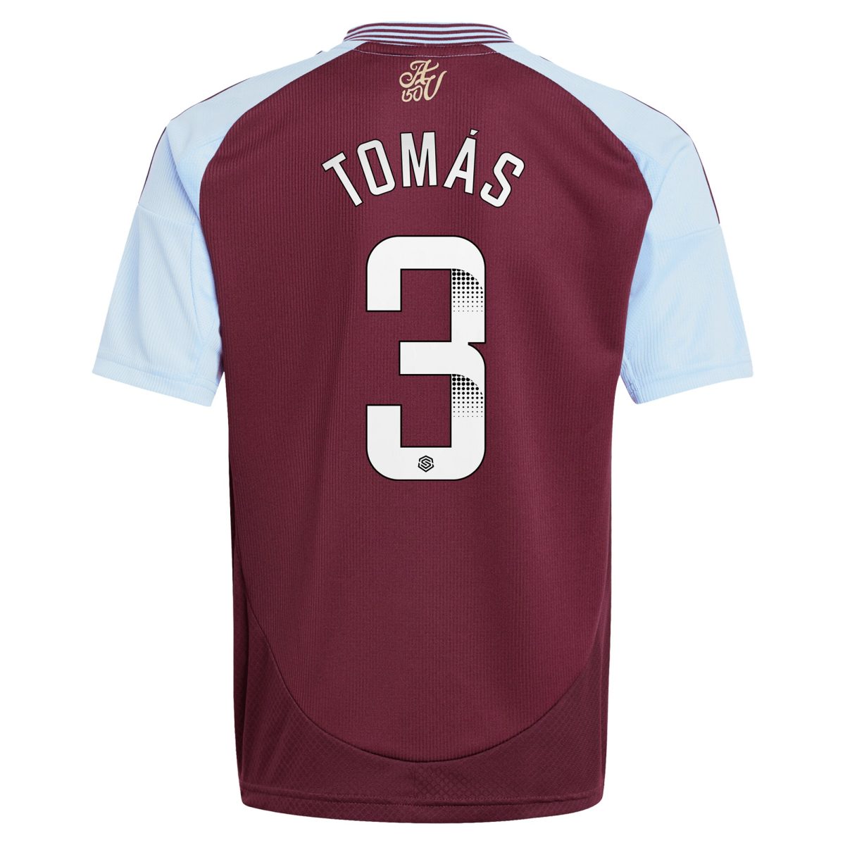 aston villa wsl adidas home shirt 2024-25 – kids with tomás 3 printing Collection | Official Aston Villa FC Gear Online