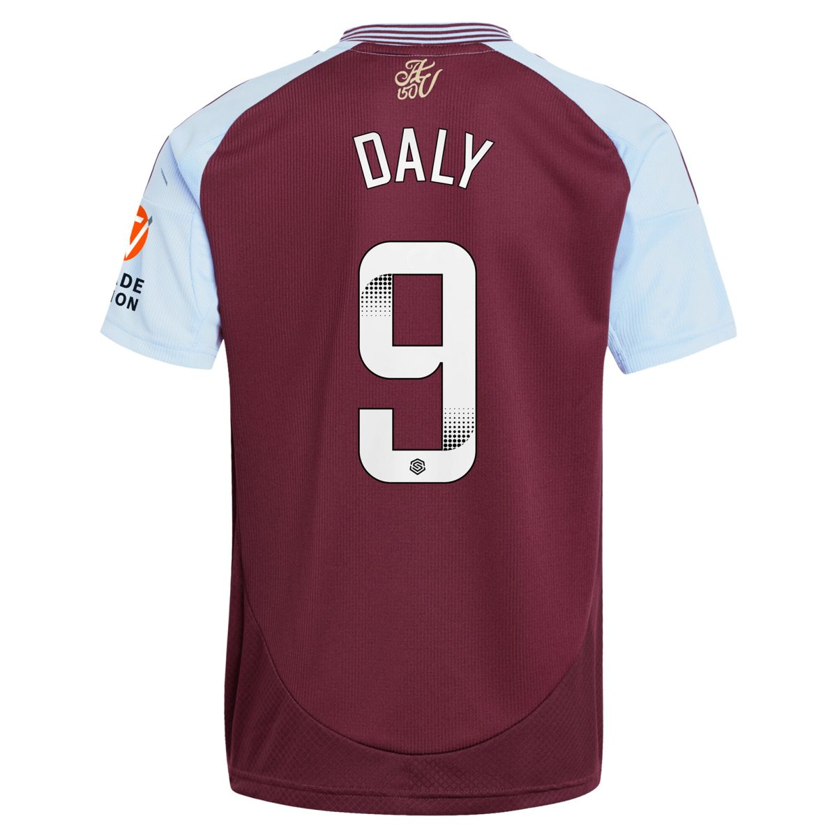 aston villa wsl adidas home shirt 2024-25 with daly 9 printing Collection | Official Aston Villa FC Gear Online