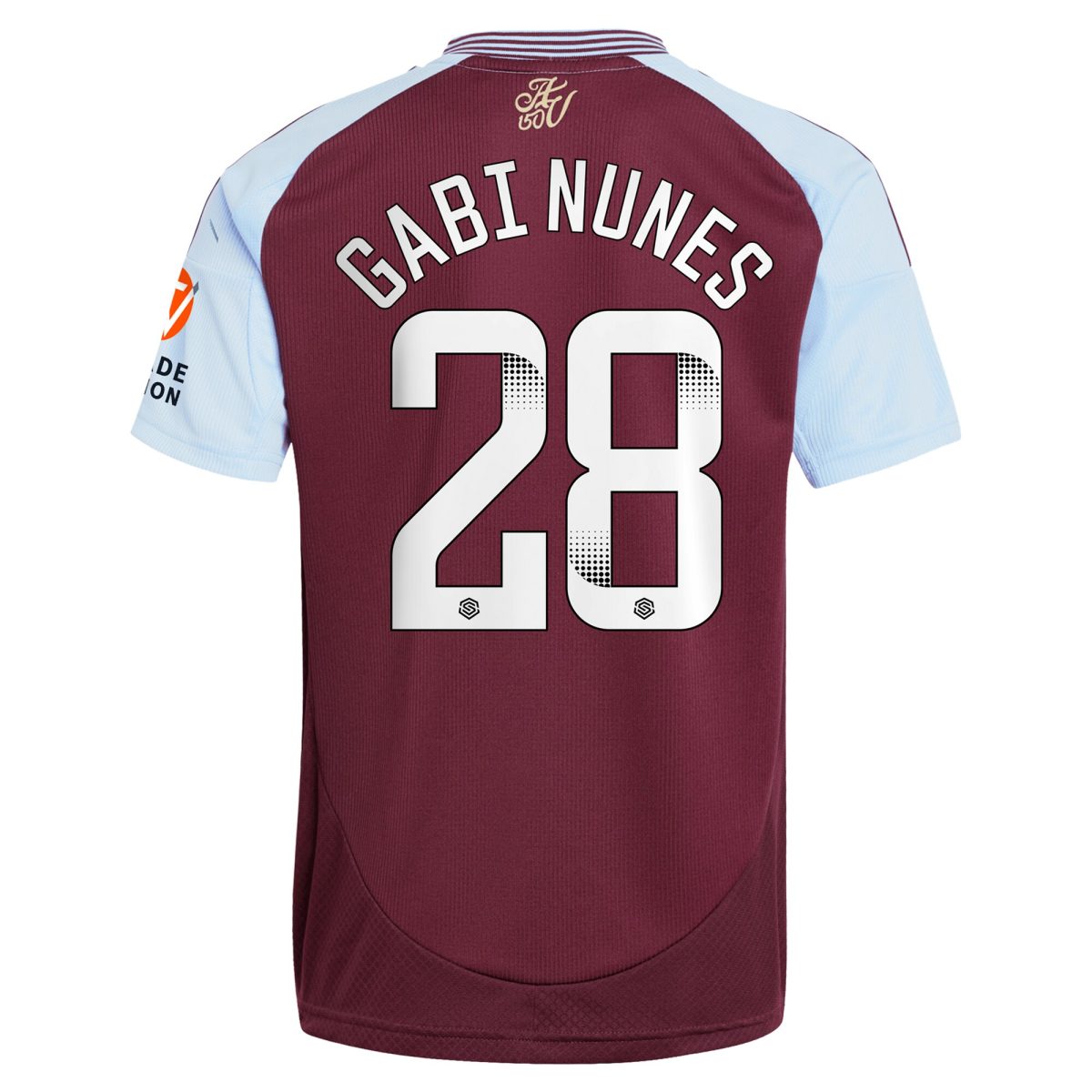 aston villa wsl adidas home shirt 2024-25 with gabi nunes 28 printing Collection | Official Aston Villa FC Gear Online