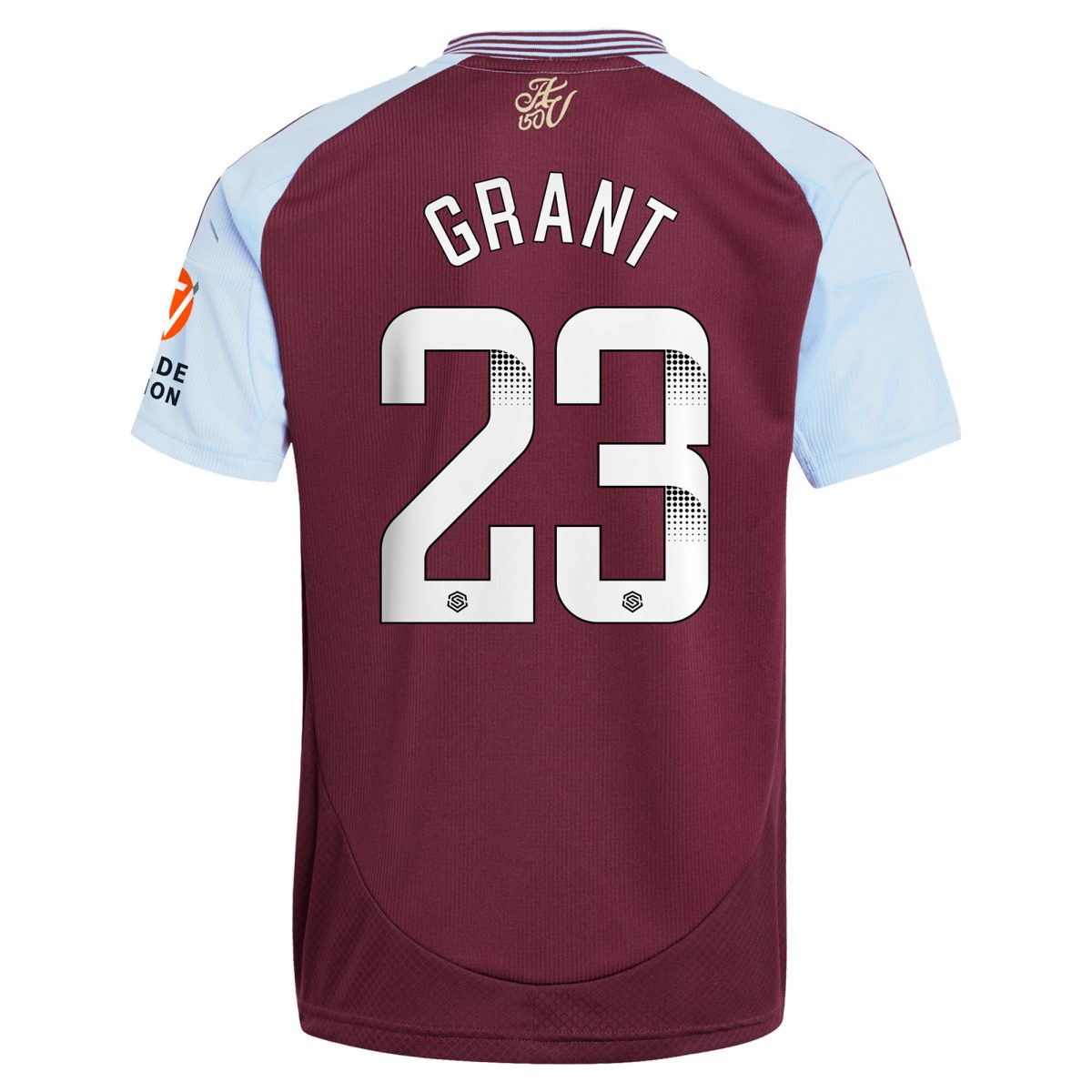 aston villa wsl adidas home shirt 2024-25 with grant 23 printing Collection | Official Aston Villa FC Gear Online