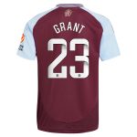 aston villa wsl adidas home shirt 2024-25 with grant 23 printing Collection | Official Aston Villa FC Gear Online