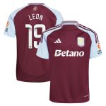 aston villa wsl adidas home shirt 2024-25 with leon 19 printing Collection | Official Aston Villa FC Gear Online