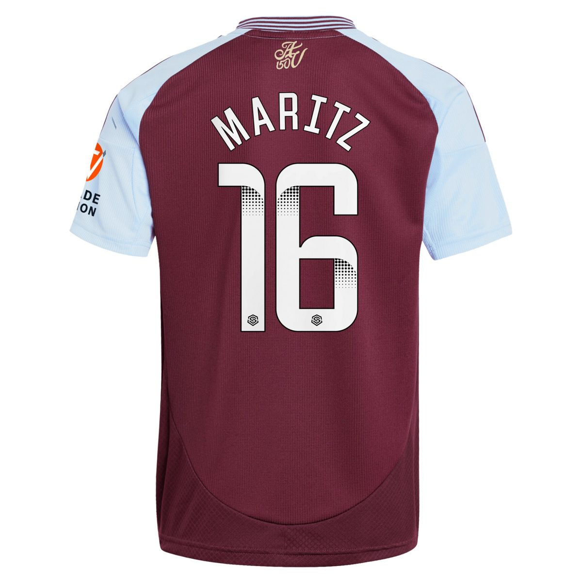 aston villa wsl adidas home shirt 2024-25 with maritz 26 printing Collection | Official Aston Villa FC Gear Online