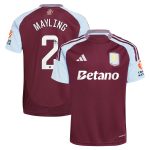aston villa wsl adidas home shirt 2024-25 with mayling 2 printing Collection | Official Aston Villa FC Gear Online