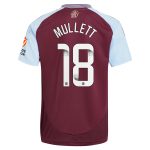 aston villa wsl adidas home shirt 2024-25 with mullett 18 printing Collection | Official Aston Villa FC Gear Online