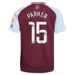 aston villa wsl adidas home shirt 2024-25 with parker 15 printing Collection | Official Aston Villa FC Gear Online