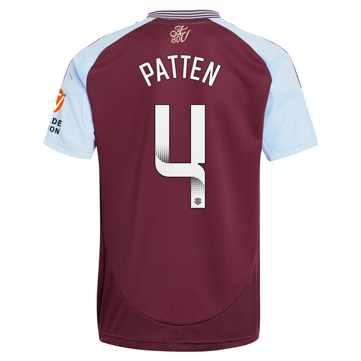 aston villa wsl adidas home shirt 2024-25 with patten 4 printing Collection | Official Aston Villa FC Gear Online