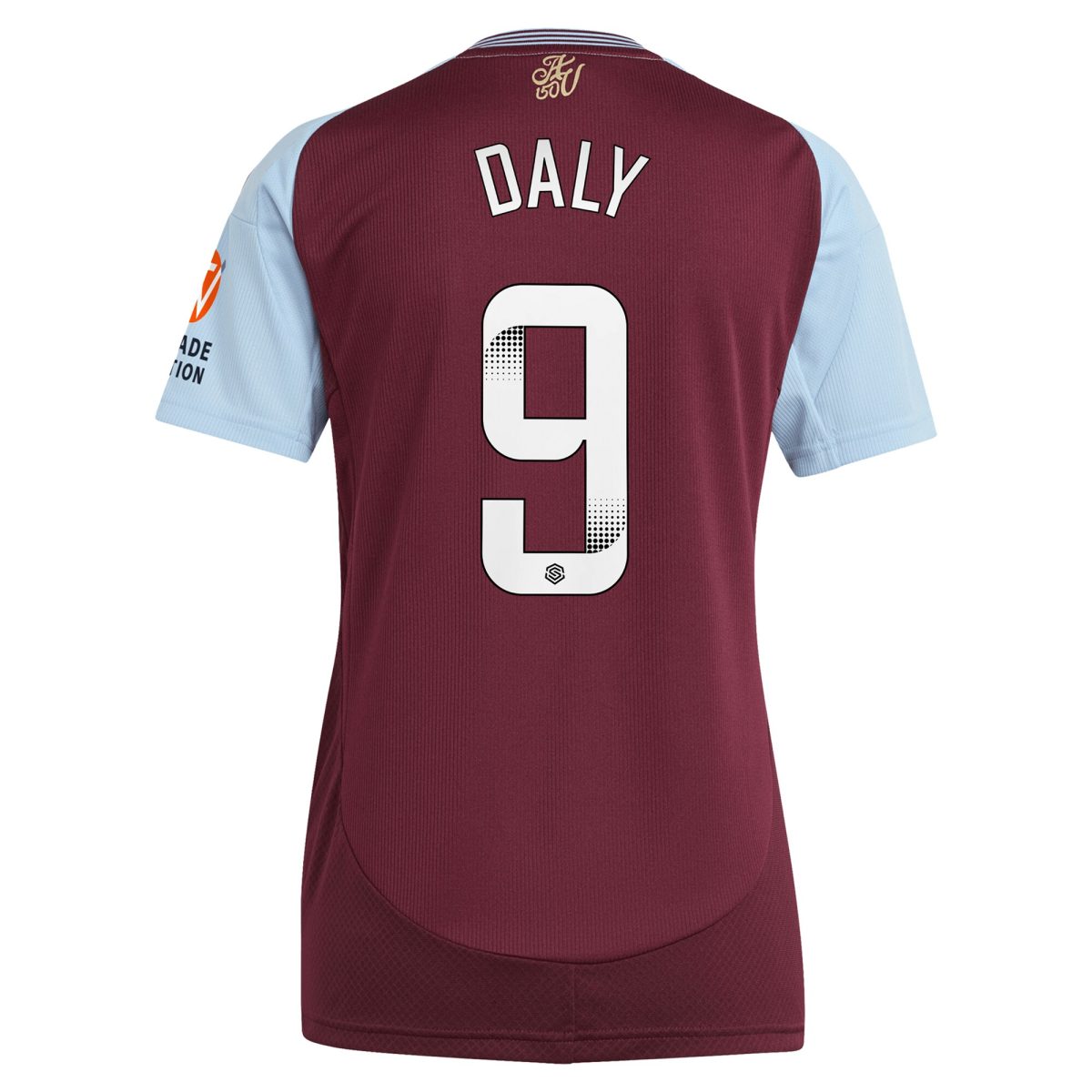 aston villa wsl adidas home shirt 2024-25 – womens with daly 9 printing Collection | Official Aston Villa FC Gear Online