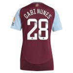 aston villa wsl adidas home shirt 2024-25 – womens with gabi nunes 28 printing Collection | Official Aston Villa FC Gear Online
