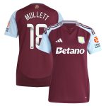 aston villa wsl adidas home shirt 2024-25 – womens with mullett 18 printing Collection | Official Aston Villa FC Gear Online