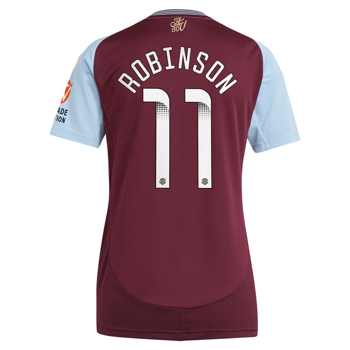 aston villa wsl adidas home shirt 2024-25 – womens with robinson 11 printing Collection | Official Aston Villa FC Gear Online