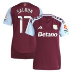 aston villa wsl adidas home shirt 2024-25 – womens with salmon 17 printing Collection | Official Aston Villa FC Gear Online