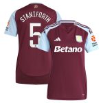 aston villa wsl adidas home shirt 2024-25 – womens with staniforth 5 printing Collection | Official Aston Villa FC Gear Online