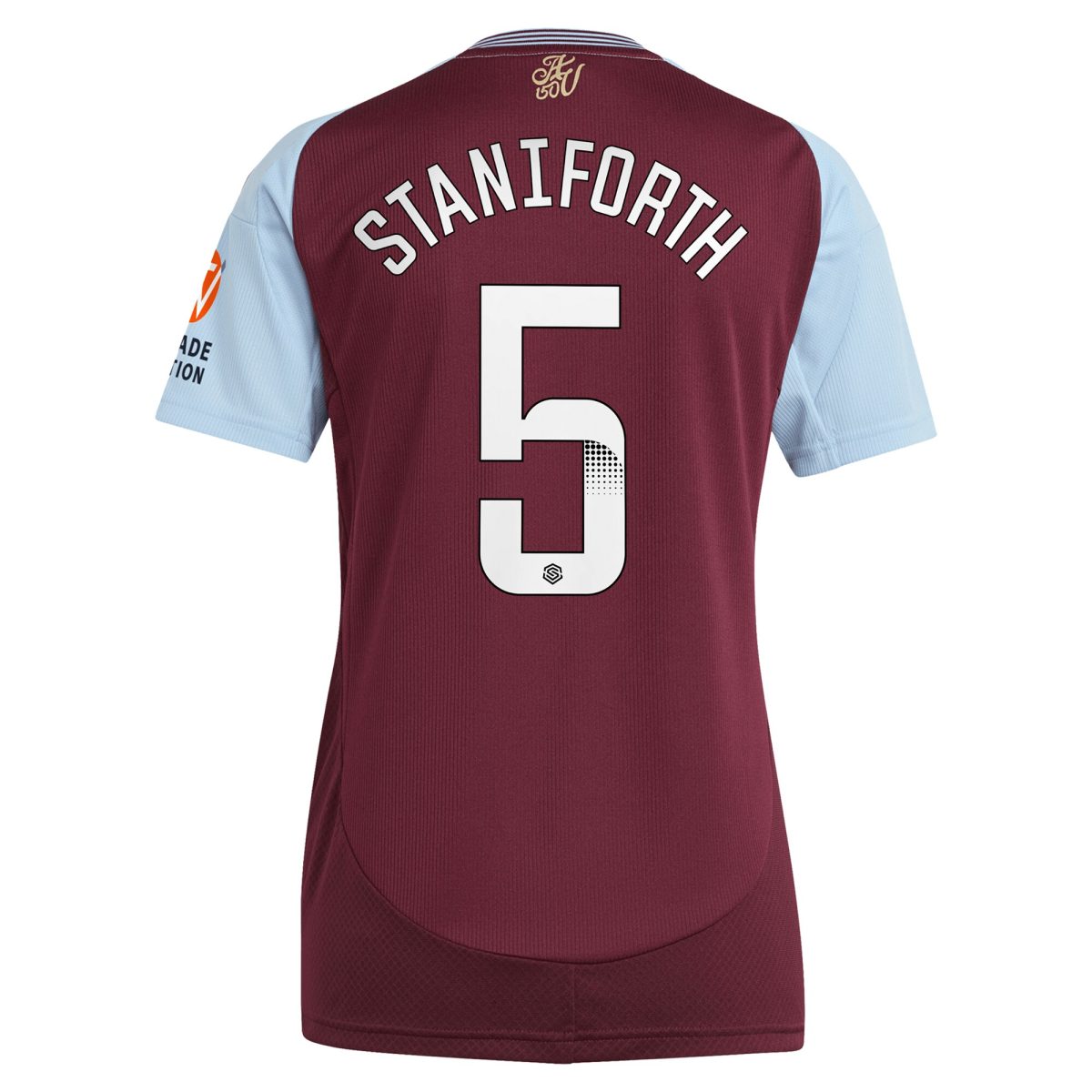 aston villa wsl adidas home shirt 2024-25 – womens with staniforth 5 printing Collection | Official Aston Villa FC Gear Online