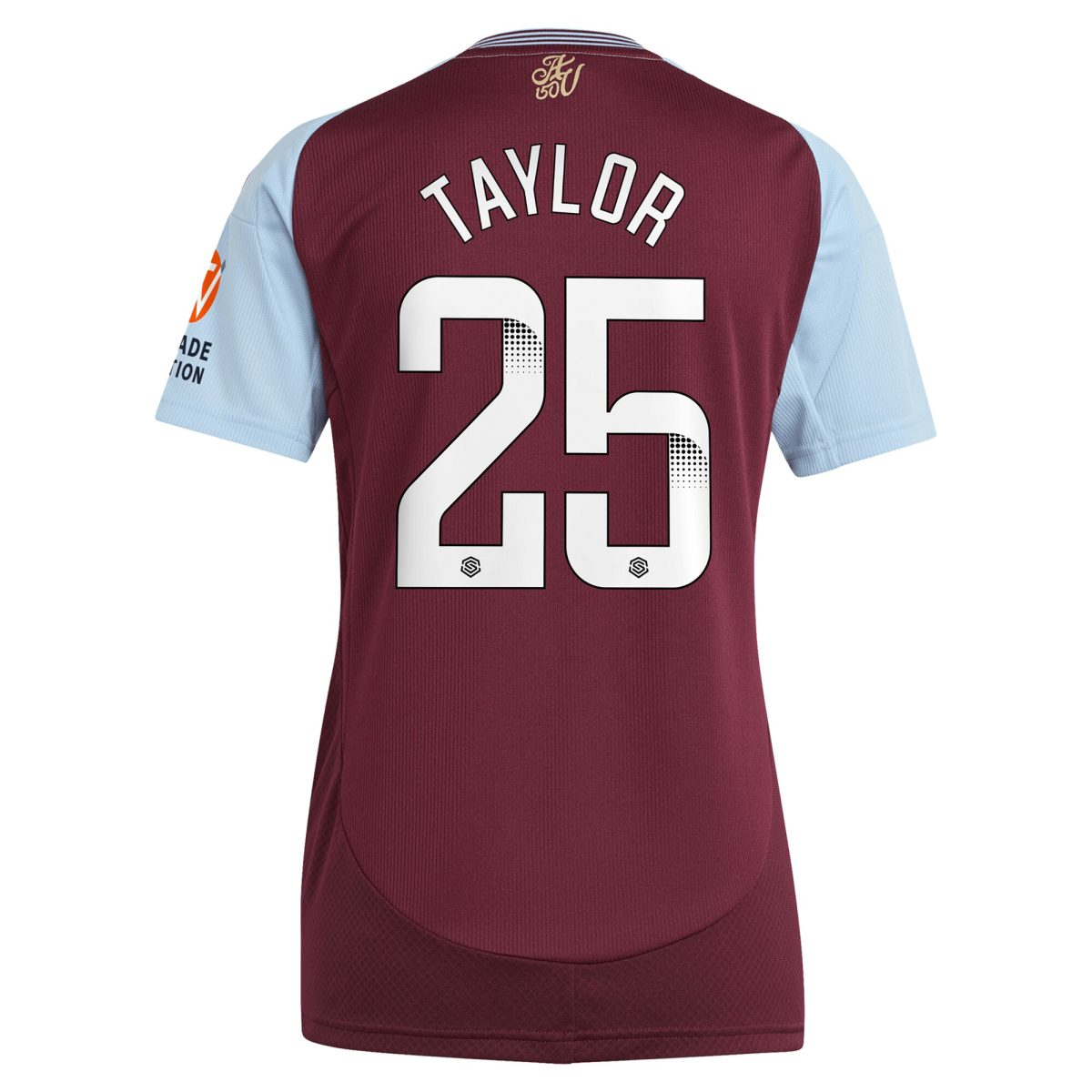 aston villa wsl adidas home shirt 2024-25 – womens with taylor 25 printing Collection | Official Aston Villa FC Gear Online
