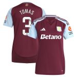 aston villa wsl adidas home shirt 2024-25 – womens with tomás 3 printing Collection | Official Aston Villa FC Gear Online