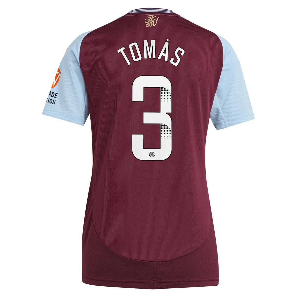 aston villa wsl adidas home shirt 2024-25 – womens with tomás 3 printing Collection | Official Aston Villa FC Gear Online