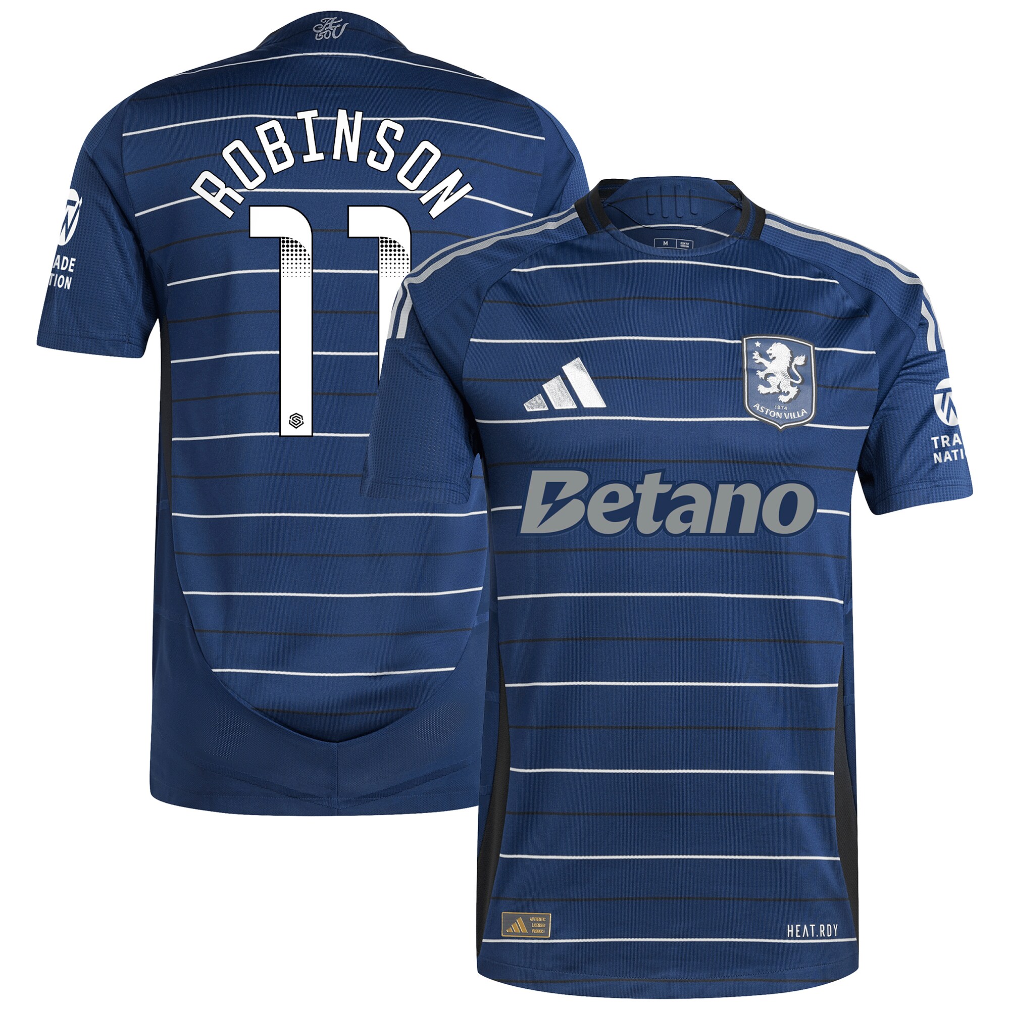 aston villa wsl adidas third authentic shirt 2024-25 with robinson 11 printing Collection | Official Aston Villa FC Gear Online