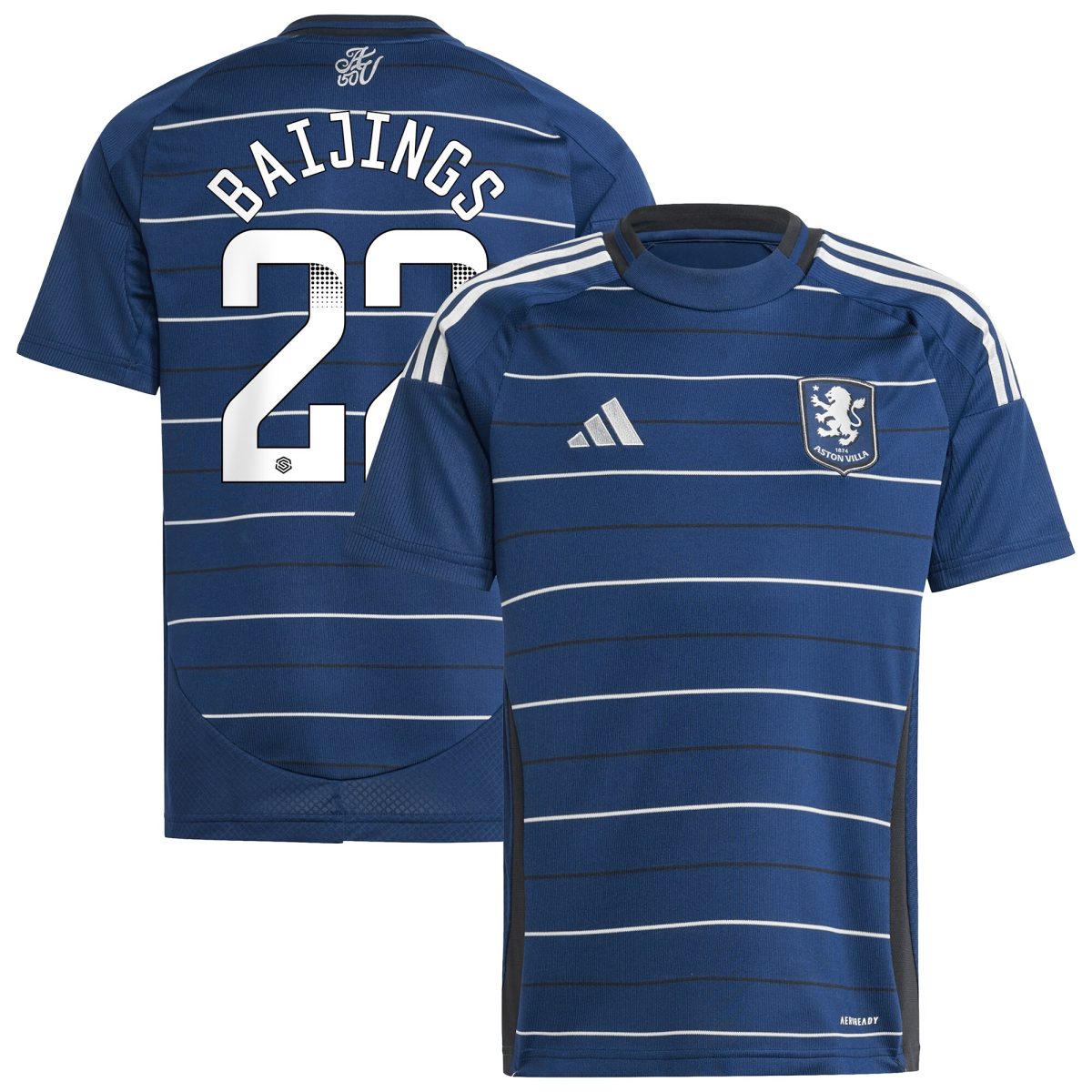 aston villa wsl adidas third shirt 2024-25 – kids with baijings 22 printing Collection | Official Aston Villa FC Gear Online