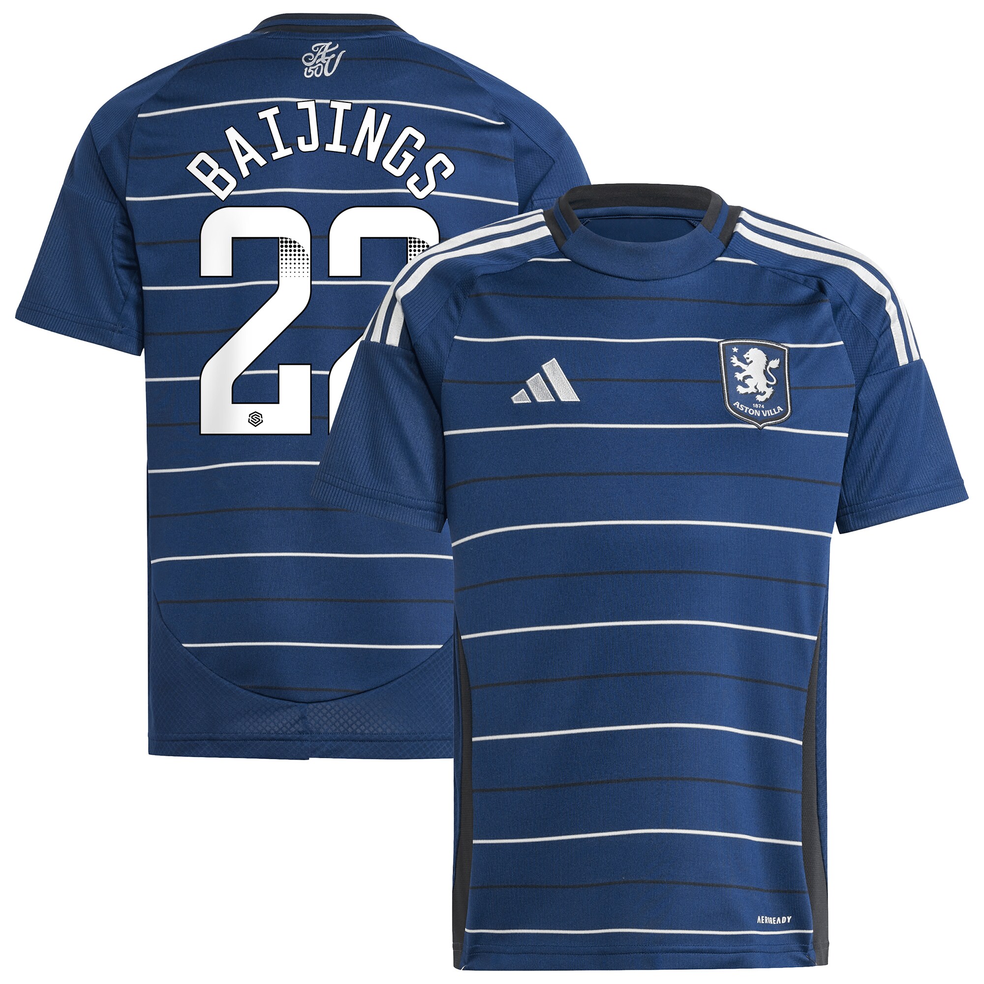 aston villa wsl adidas third shirt 2024-25 – kids with baijings 22 printing Collection | Official Aston Villa FC Gear Online