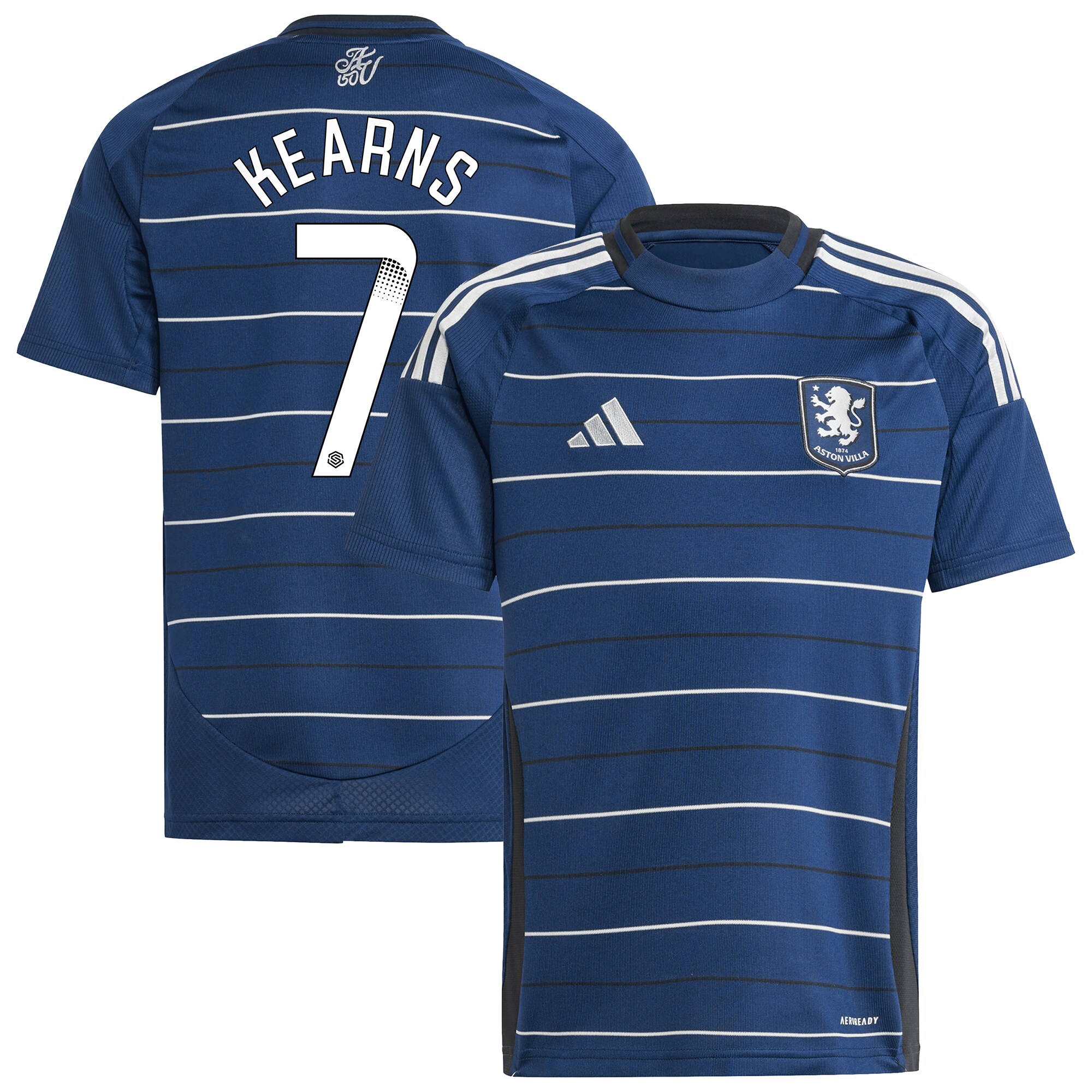aston villa wsl adidas third shirt 2024-25 – kids with kearns 7 printing Collection | Official Aston Villa FC Gear Online