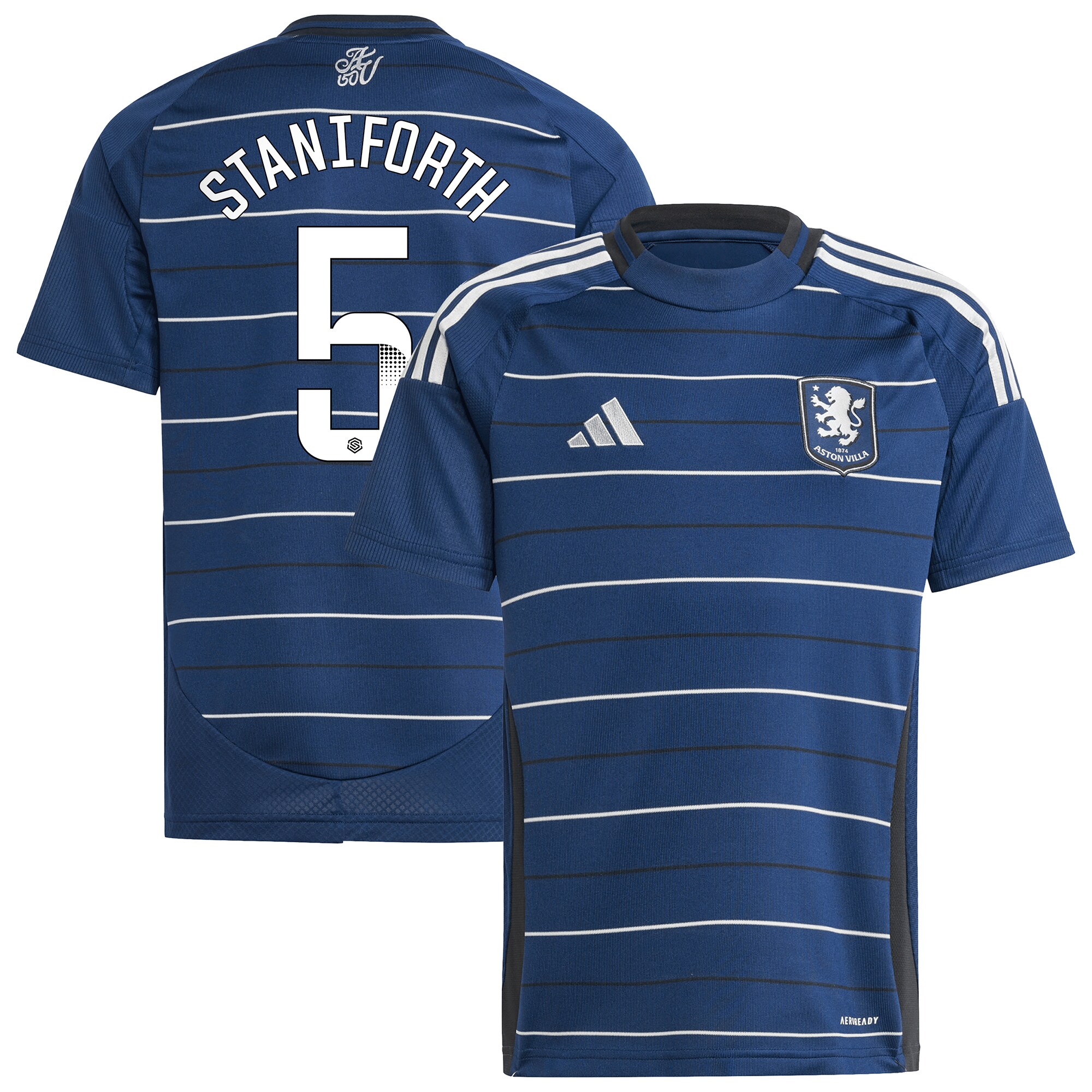 aston villa wsl adidas third shirt 2024-25 – kids with staniforth 5 printing Collection | Official Aston Villa FC Gear Online