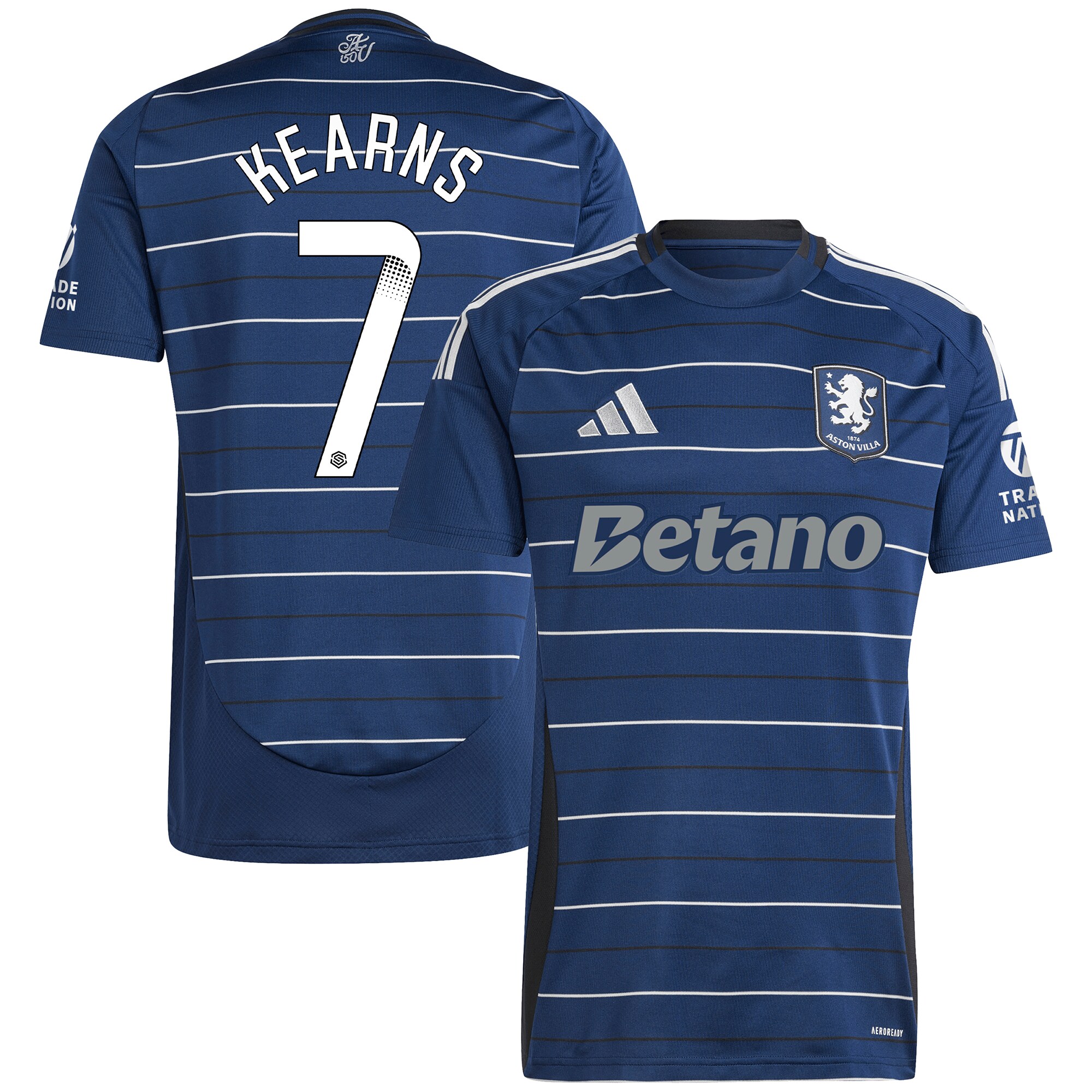 aston villa wsl adidas third shirt 2024-25 with kearns 7 printing Collection | Official Aston Villa FC Gear Online