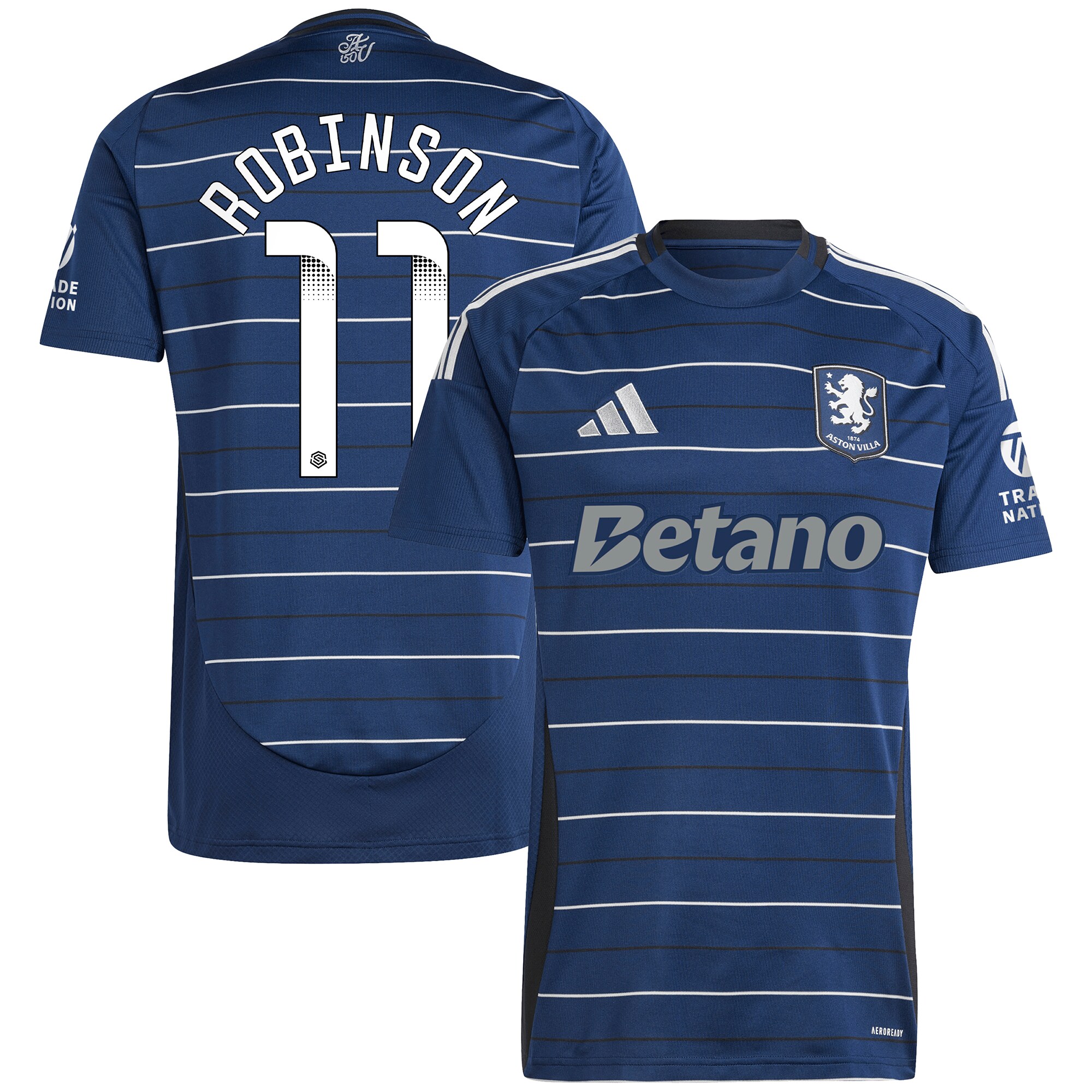 aston villa wsl adidas third shirt 2024-25 with robinson 11 printing Collection | Official Aston Villa FC Gear Online