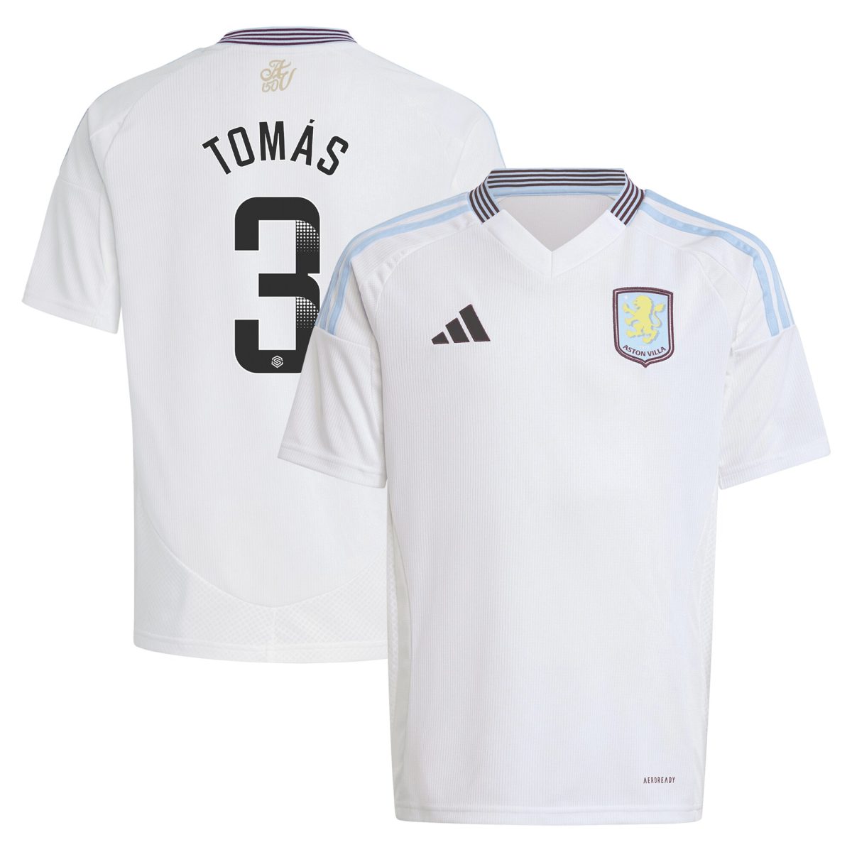 aston villa wsl away shirt 2024-25 – kids with tomás 3 printing Collection | Official Aston Villa FC Gear Online