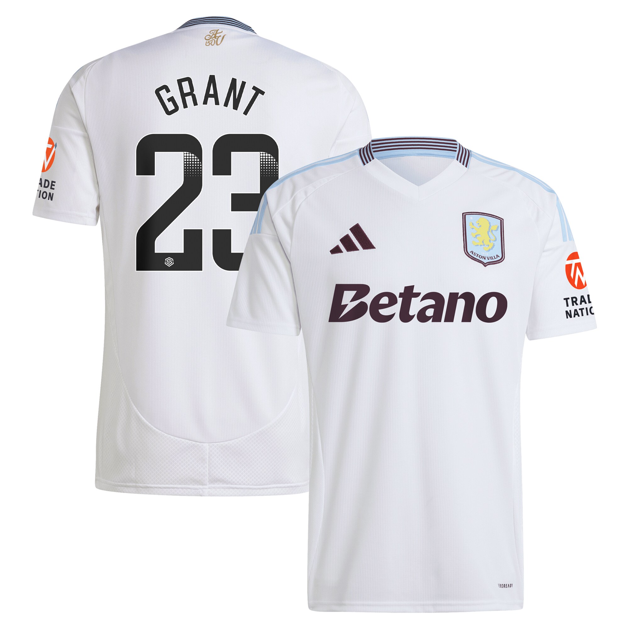 aston villa wsl away shirt 2024-25 with grant 23 printing Collection | Official Aston Villa FC Gear Online