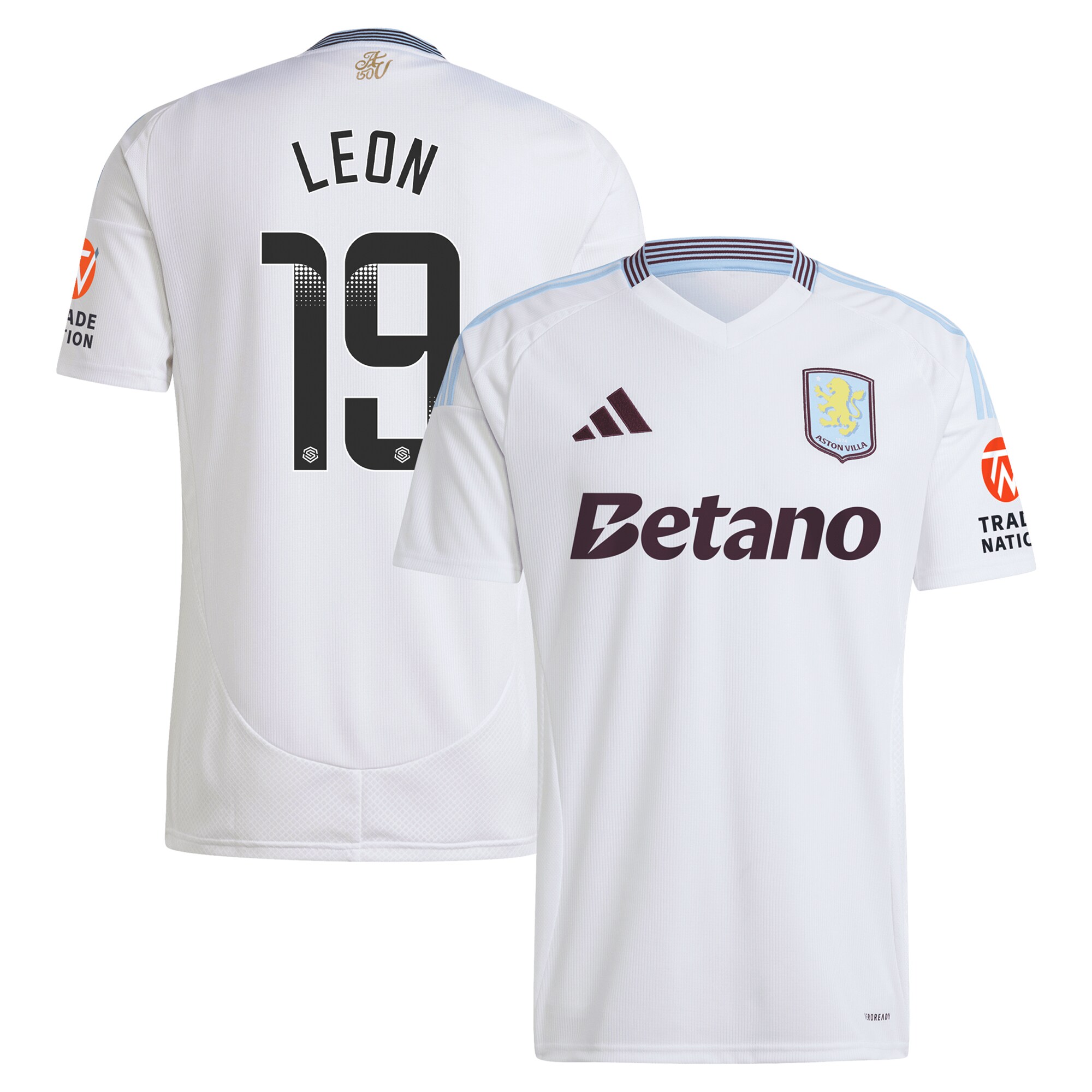 aston villa wsl away shirt 2024-25 with leon 19 printing Collection | Official Aston Villa FC Gear Online